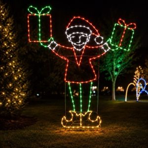 Elf Holding Two Packages