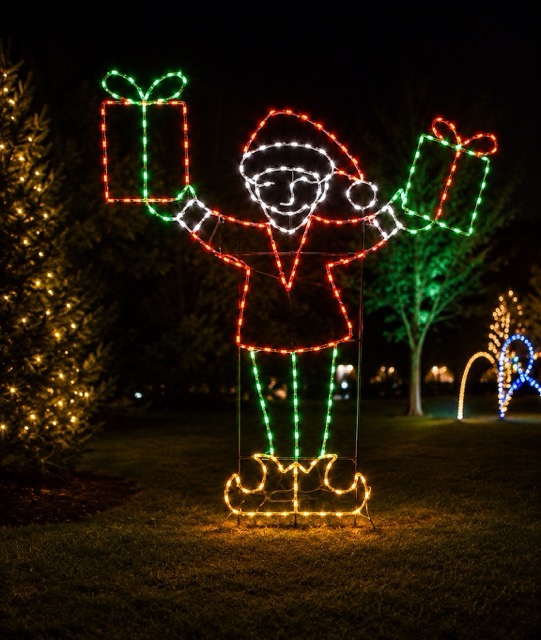Elf Holding Two Packages