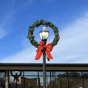 Post Over Wreath